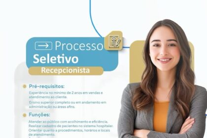 Vaga para Recepcionista