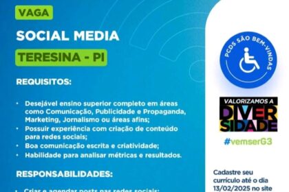 Vaga para Social Media