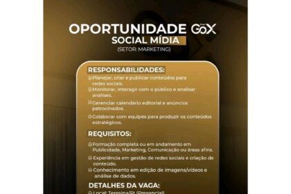 Vaga para Social Mídia