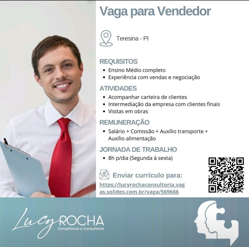 Vaga para Vendedor