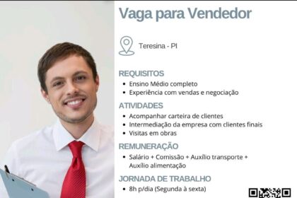 Vaga para Vendedor