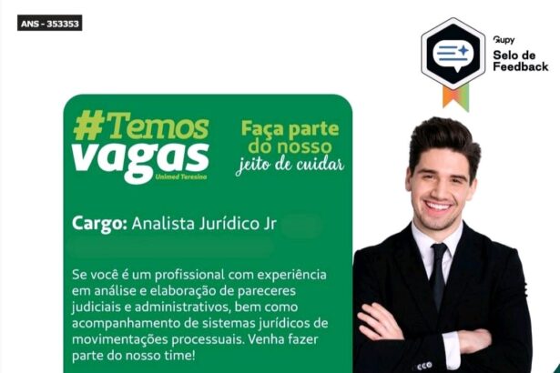 Vaga para Analista Jurídico Jr