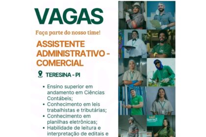 Vaga para Assistente Administrativo