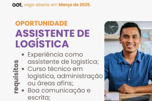 Vaga para Assistente de Logística