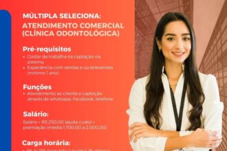 Vaga para Atendimento Comercial