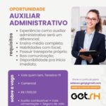 Vaga para Auxiliar Administrativo