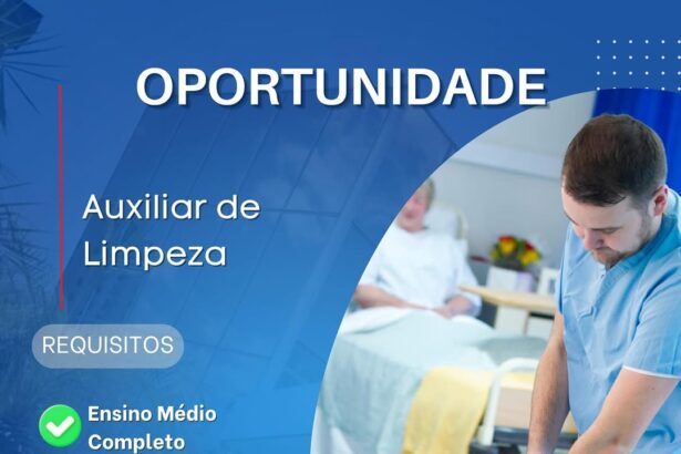 Vaga para Auxiliar de Limpeza