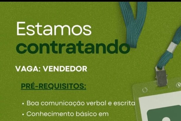 Vaga para Vendedor