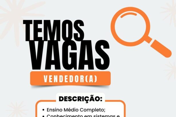 Vaga para Vendedor(a)