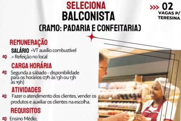 Vagas para Balconista
