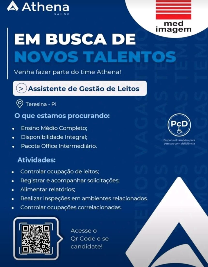 Vaga para Assistente de Gestão de Leitos