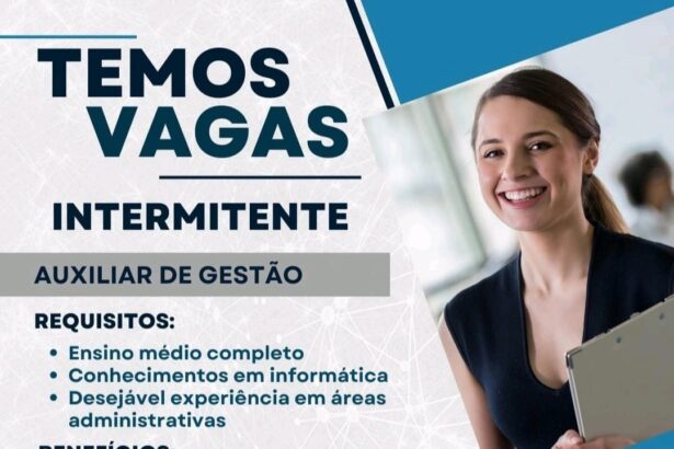 Vaga para Auxiliar de Gestão em Teresina
