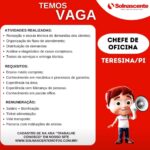 Vaga para Chefe de Oficina