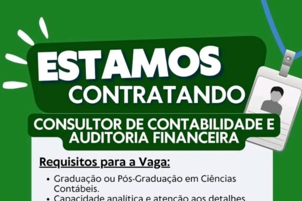 Vaga para Consultor de Contabilidade e Auditoria Financeira