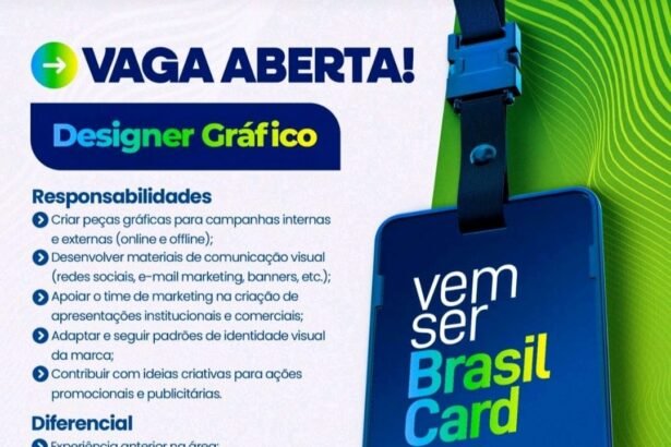 Vaga para Designer Gráfico