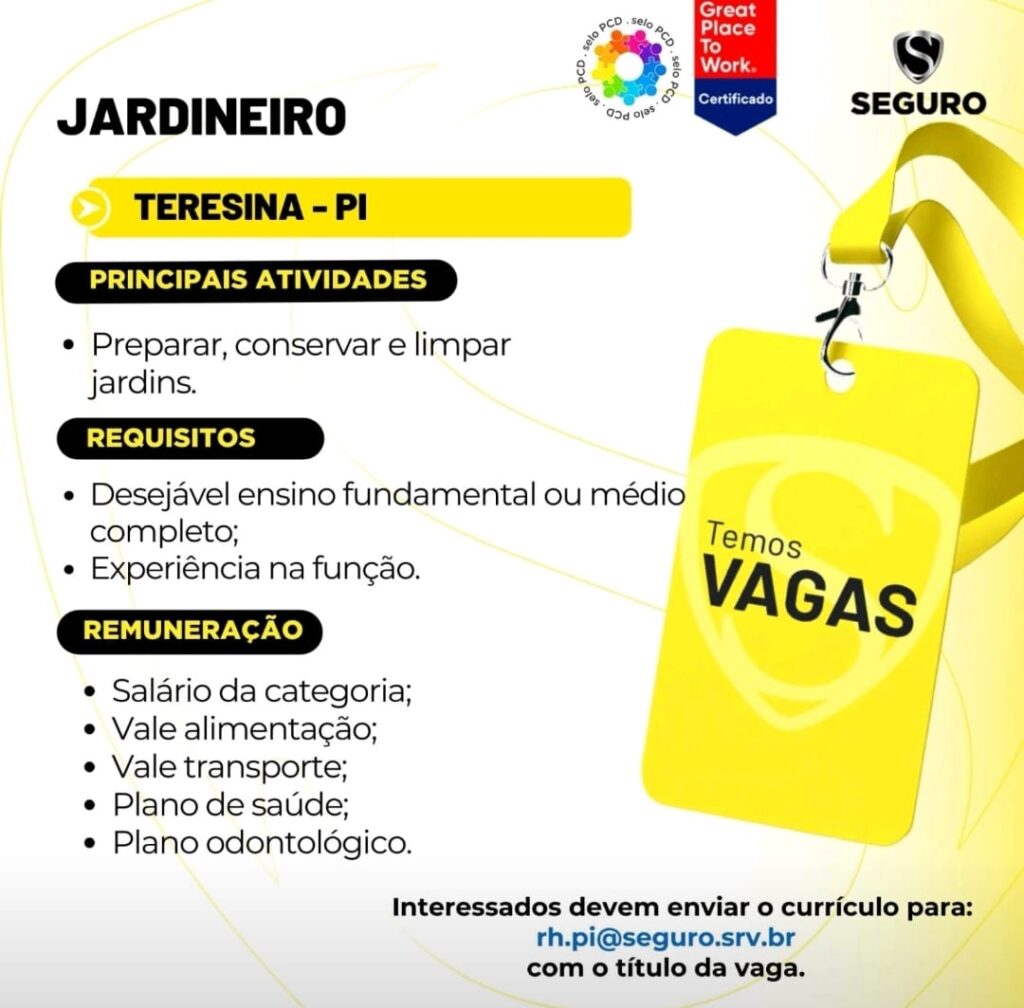 Vaga para Jardineiro