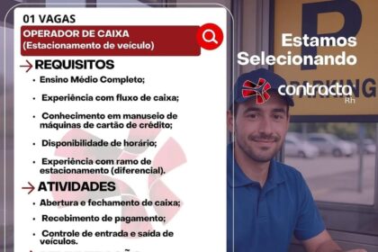Vaga para Operador de Caixa