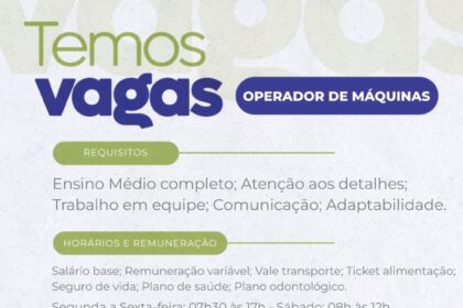Vaga para Operador de Máquinas