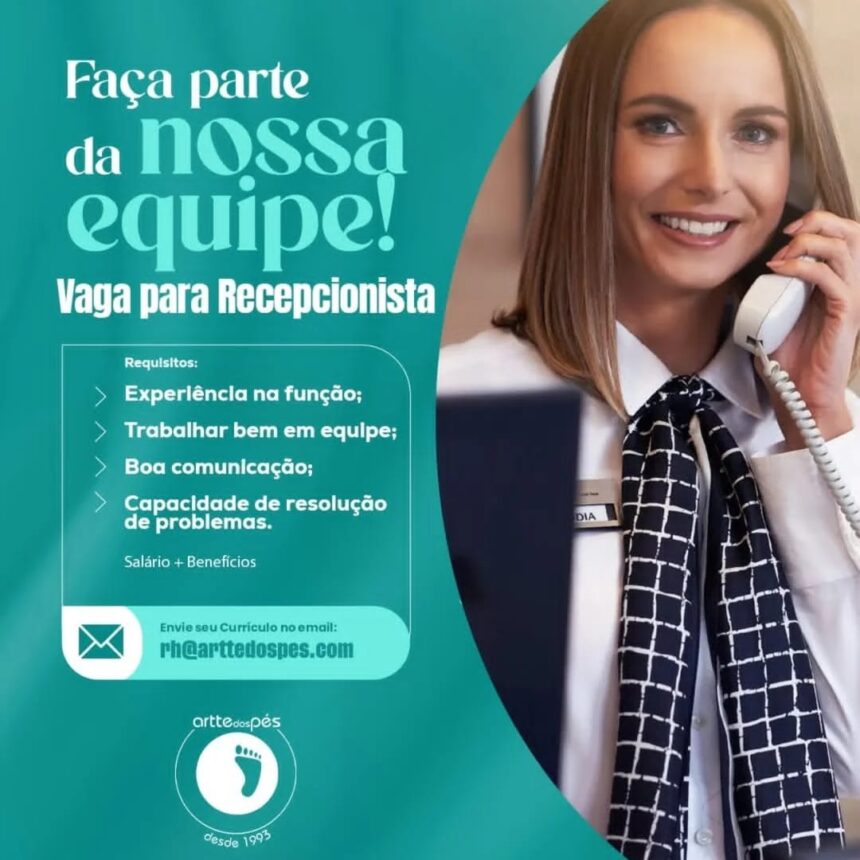 Vaga para Recepcionista