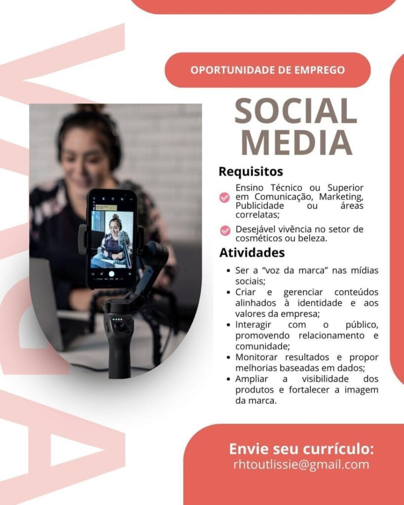 Vaga para Social Media