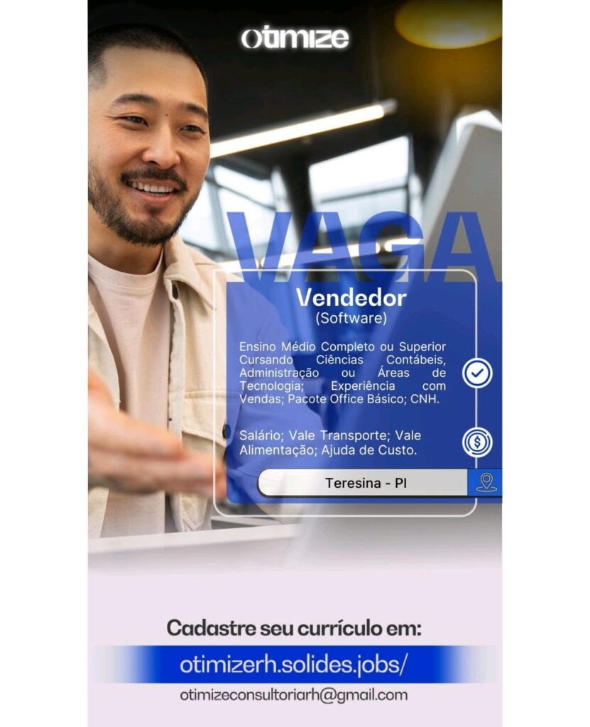Vaga para Vendedor