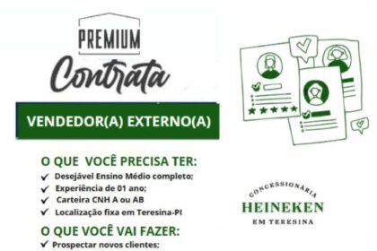 Vaga para Vendedor(a) Externo(a)