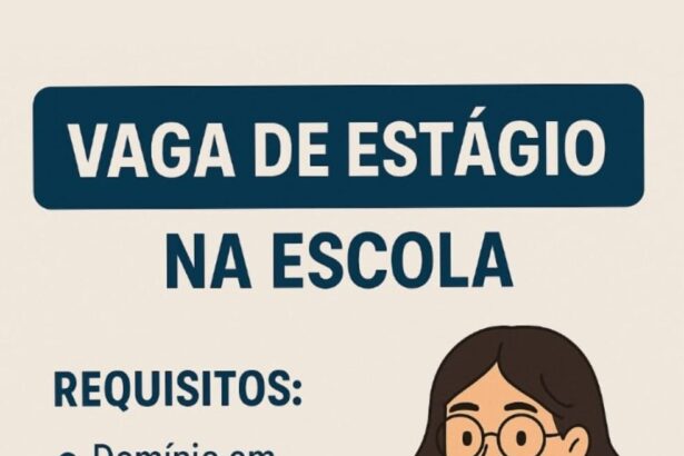 Vaga de Estágio na Escola