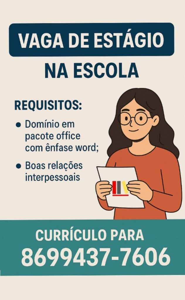 Vaga de Estágio na Escola
