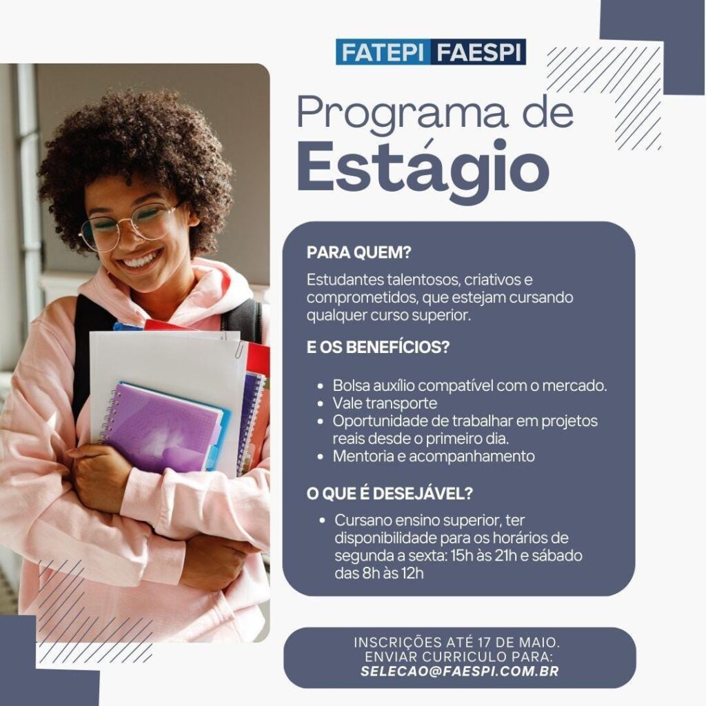 Vaga de Estágio para Ensino Superior