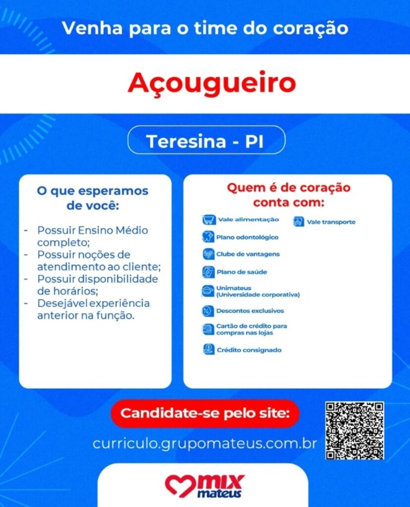 Vaga para Açougueiro