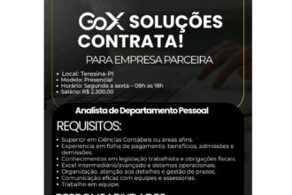Vaga para Analista de DP