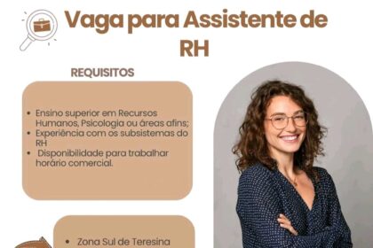 Vaga para Assistente de RH