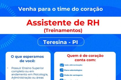 Vaga para Assistente de RH