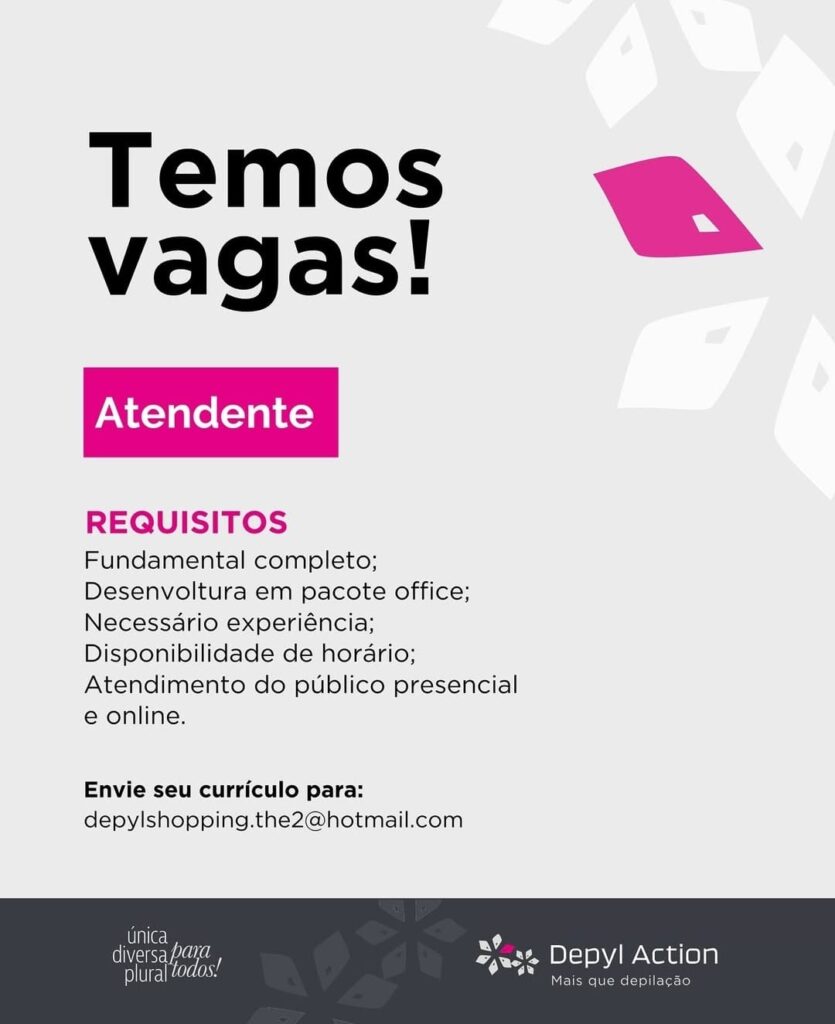 Vaga para Atendente