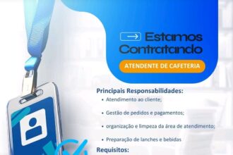 Vaga para Atendente de Cafeteria