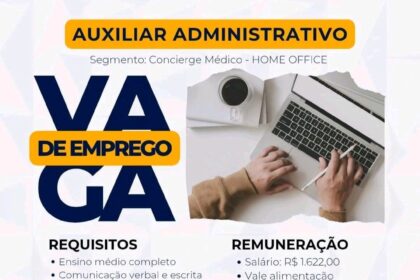 Vaga para Auxiliar Administrativo