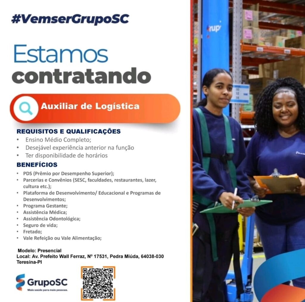 Vaga para Auxiliar de Logística