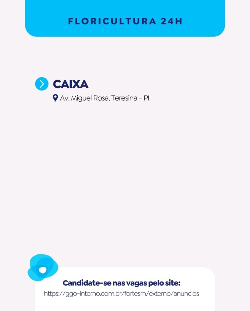 Vaga para Caixa
