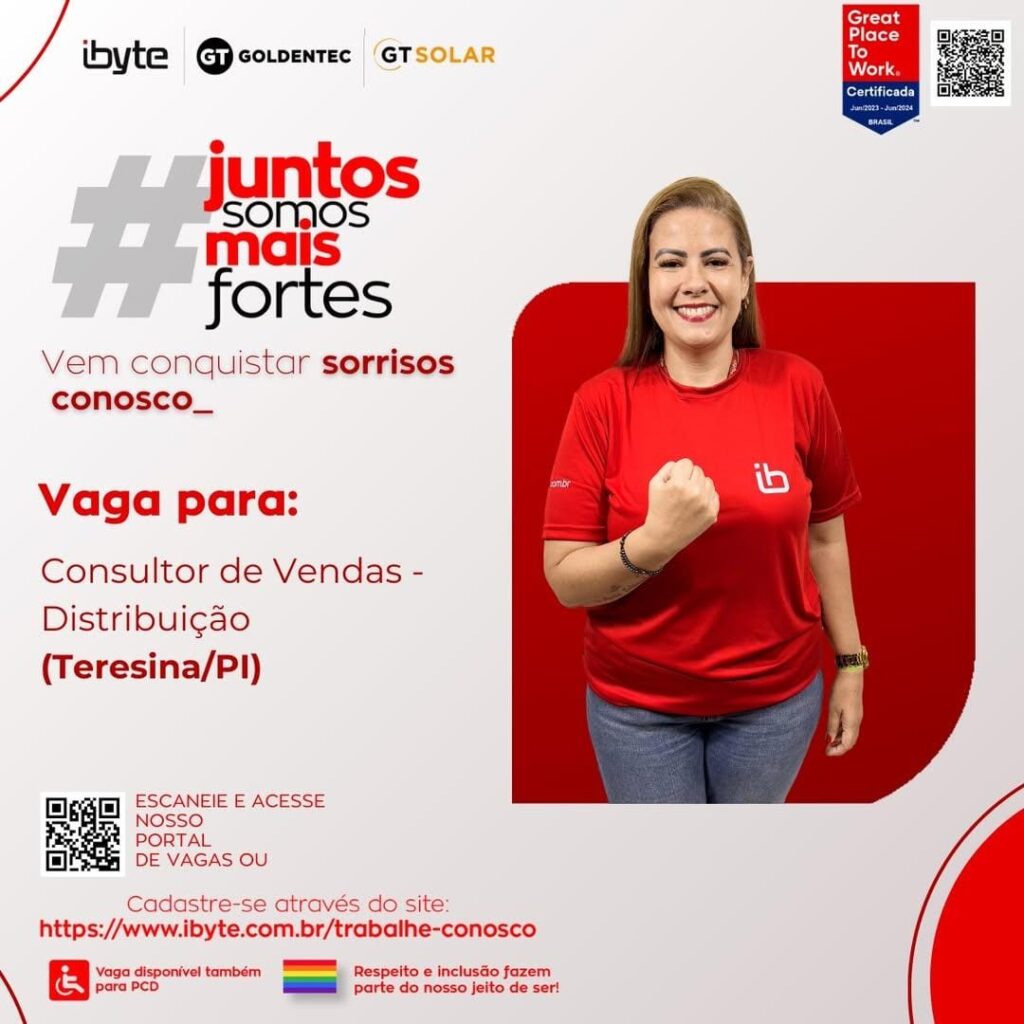 Vaga para Consultor de Vendas