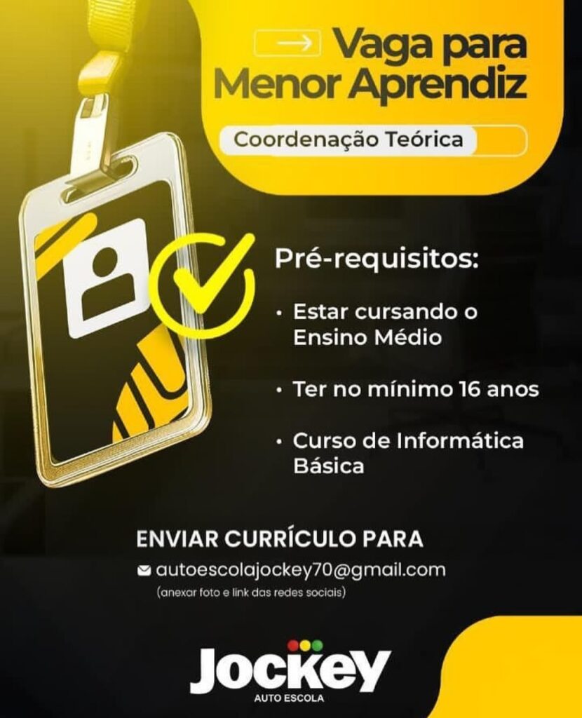 Vaga para Coordenação Teórica (Aprendiz)