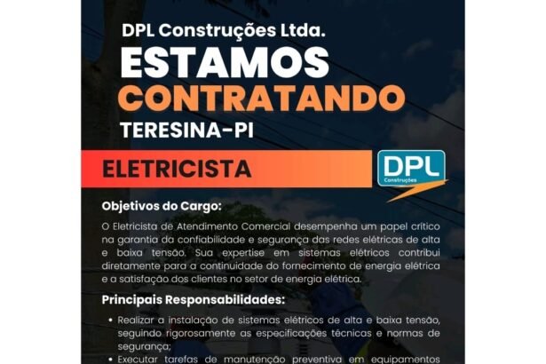Vaga para Eletricista