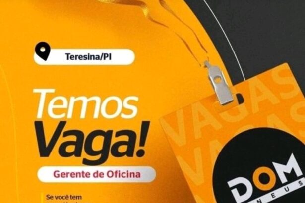 Vaga para Gerente de Oficina
