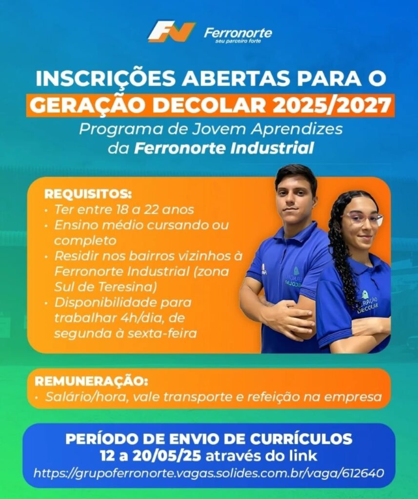 Vagas para Jovem Aprendiz