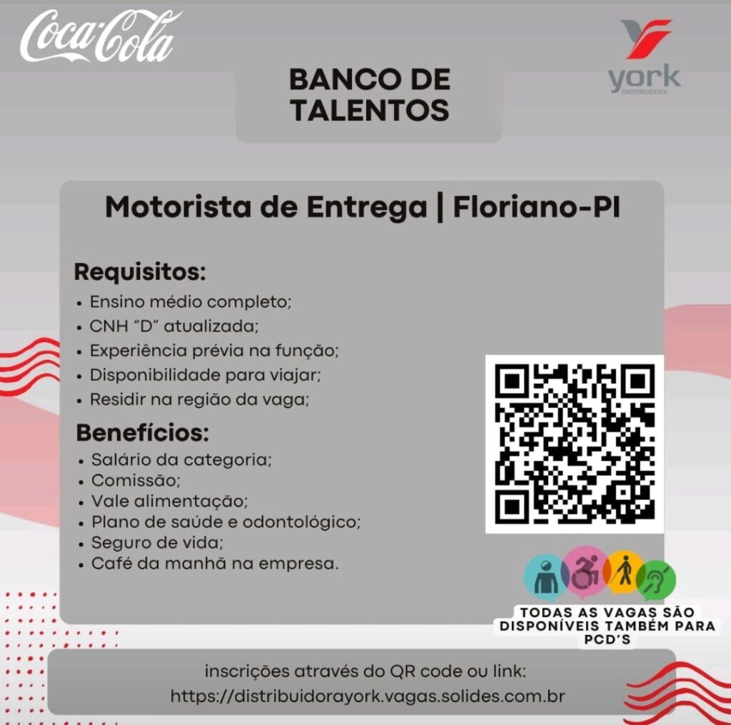 Vaga para Motorista de Entrega