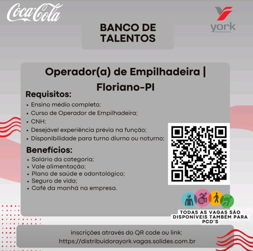 Vaga para Operador(a) de Empilhadeira