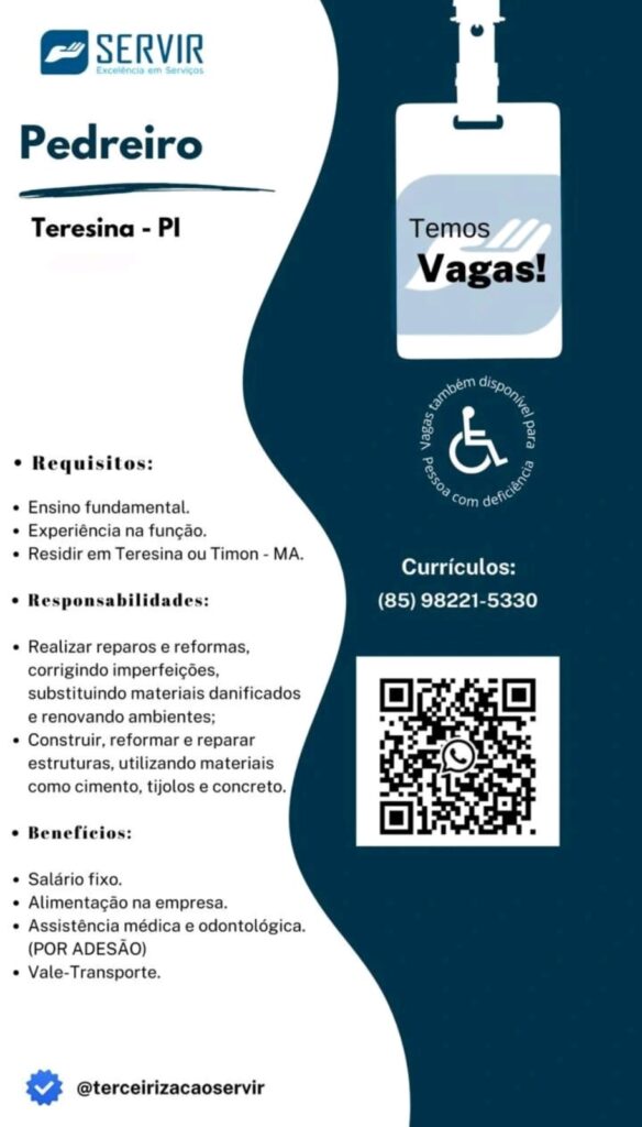 Vaga para Pedreiro