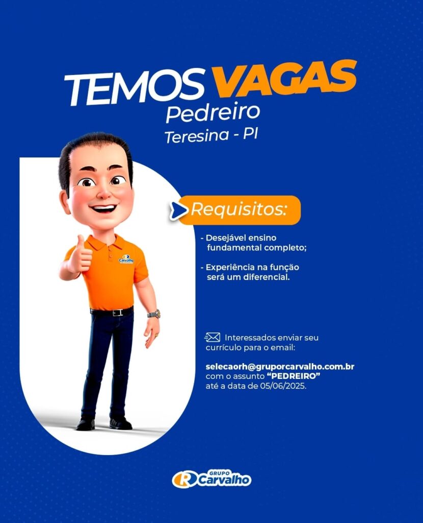 Vaga para Pedreiro