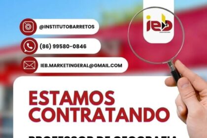 Vaga para Professor de Geografia