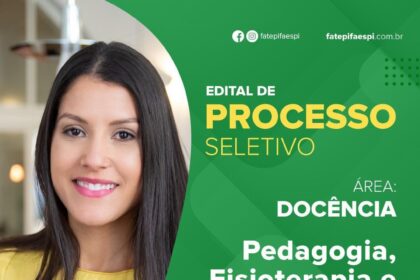 Vagas para Professor de Pedagogia, Fisioterapia e Ed. Física