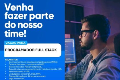 Vaga para Programador Full Stack